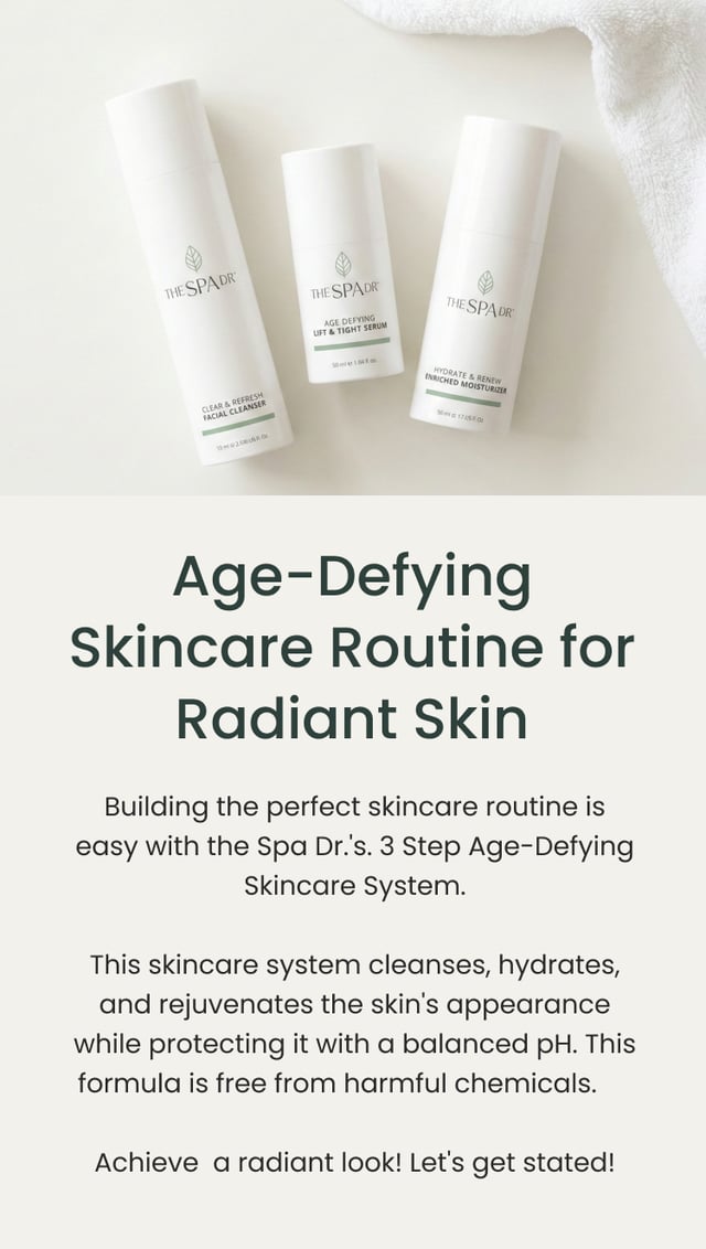 Age-Defying Skincare Routine for Radiant Skin | The Spa Dr